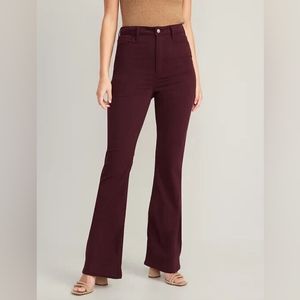 Size 8 old navy burgundy flair jeans